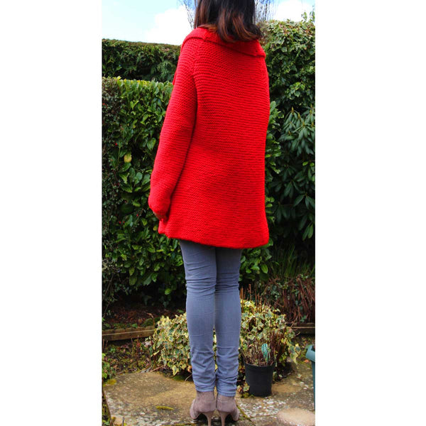 Vintage Red Jacket Hand Knitting Pattern