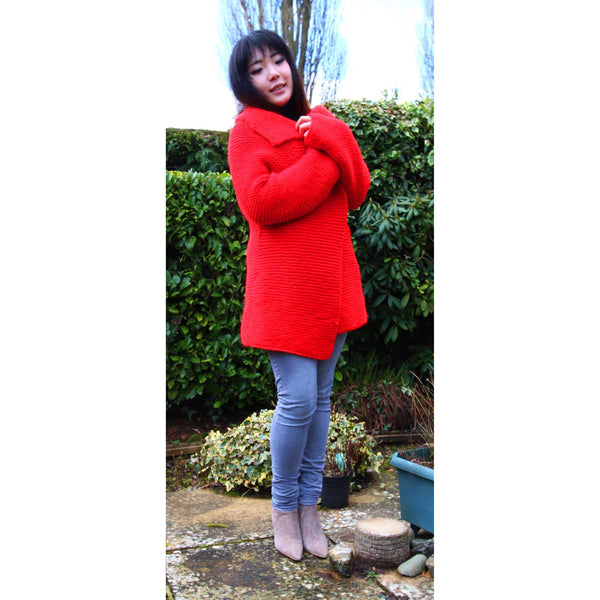 Vintage Red Jacket Hand Knitting Pattern