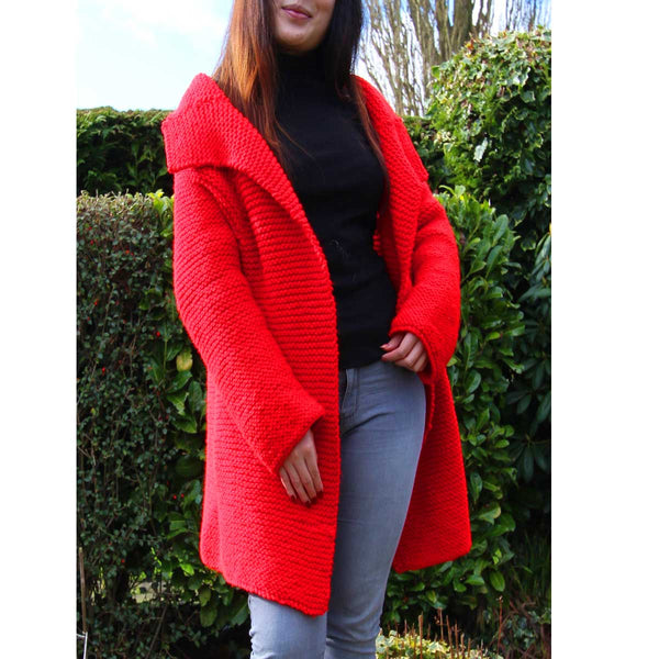 Vintage Red Jacket Hand Knitting Pattern