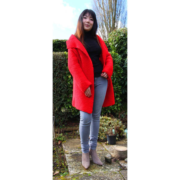 Vintage Red Jacket Hand Knitting Pattern