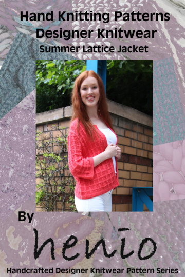 Summer Lattice Jacket Hand Knitting Pattern