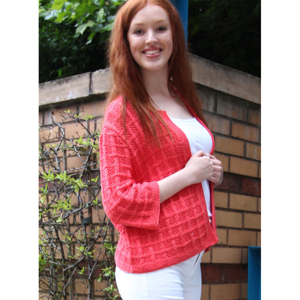Summer Lattice Jacket Hand Knitting Pattern