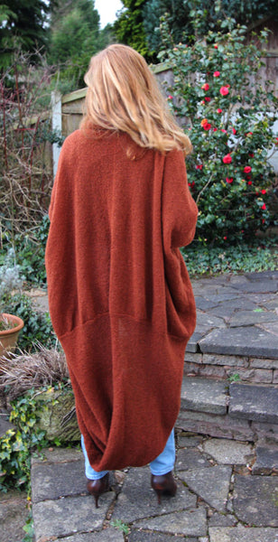 Mocha Swirl Coat Machine Knitting Pattern