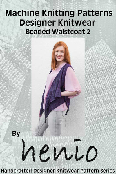 Beaded Waistcoat Machine Knitting Pattern