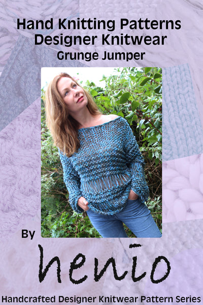 Grunge Jumper Hand Knitting Pattern