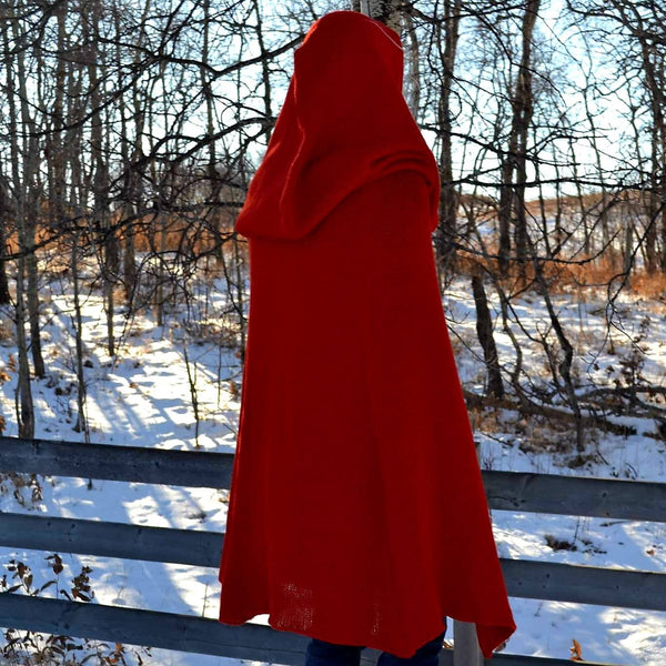 Hooded Cape in Red