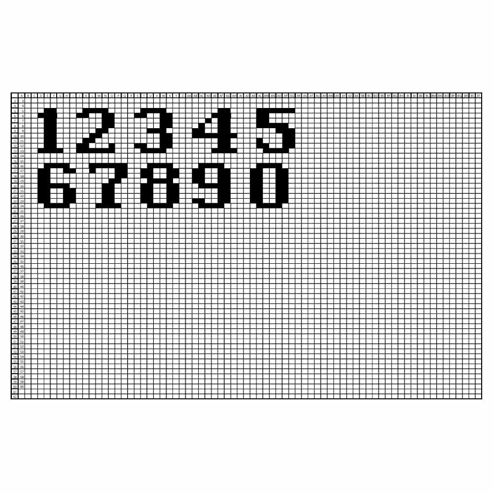 Small Sized Numbers Template