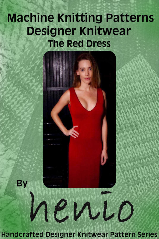 Red Dress Machine Knitting Pattern  Knitting Utopia