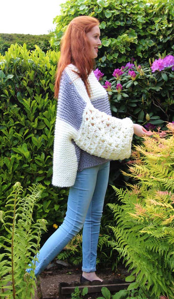 Sloppy Lace Sweater Hand Knitting Pattern