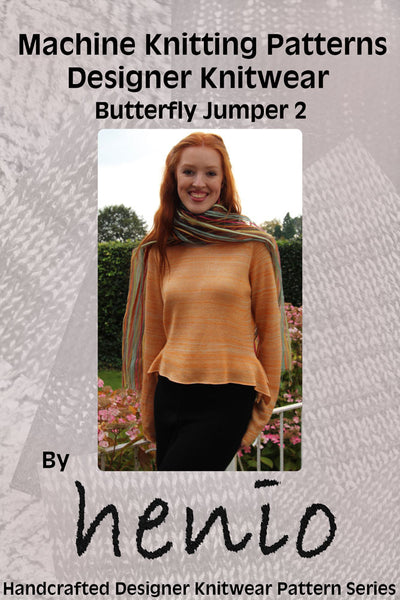 Butterfly Jumper 2 Machine Knitting Pattern