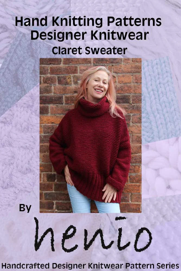 Claret Sweater Hand Knitting Pattern