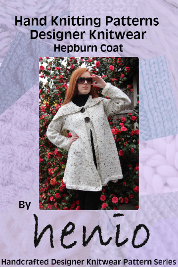 Hepburn Coat Hand knitting Pattern