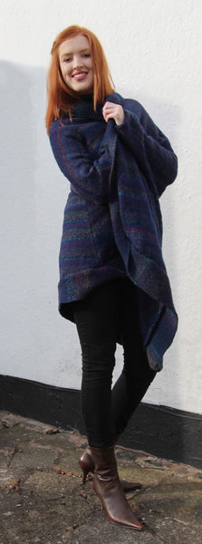 Indigo Coat Hand Knitting Pattern