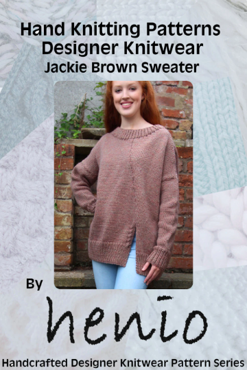 Jackie Brown Sweater Hand Knitting Pattern