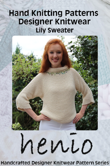 Lily Sweater Hand Knitting Pattern