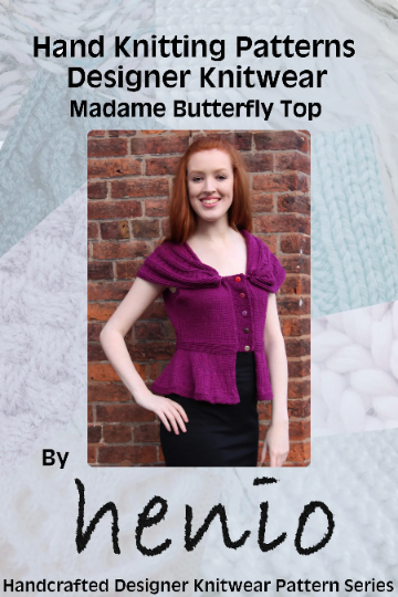 Madame Butterfly Top Hand Knitting Pattern