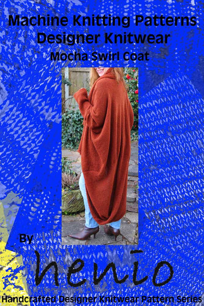 Mocha Swirl Coat Machine Knitting Pattern