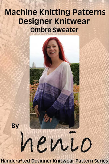 Ombre Sweater Machine Knitting Pattern
