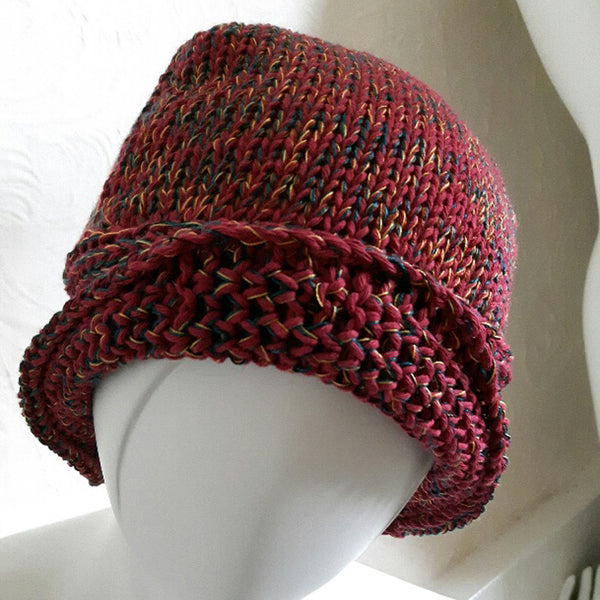 Downton Hat & Cloche Hat Beanie Machine Knitting Patterns