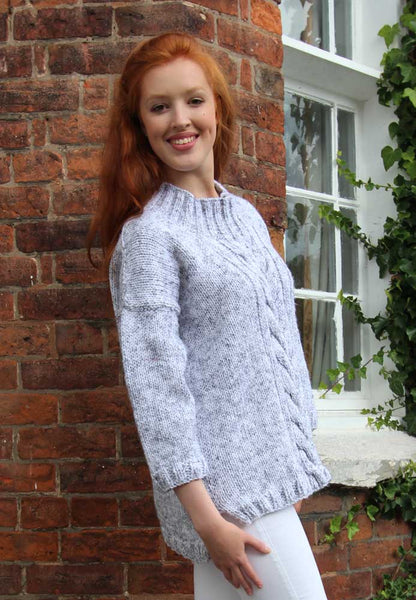 Sweet Cable Sweater Hand Knitting Pattern
