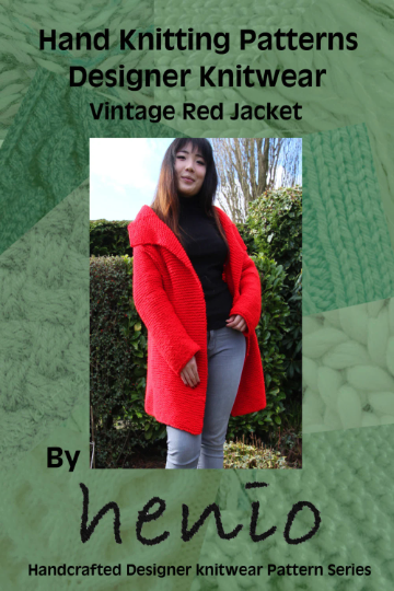 Vintage Red Jacket Hand Knitting Pattern